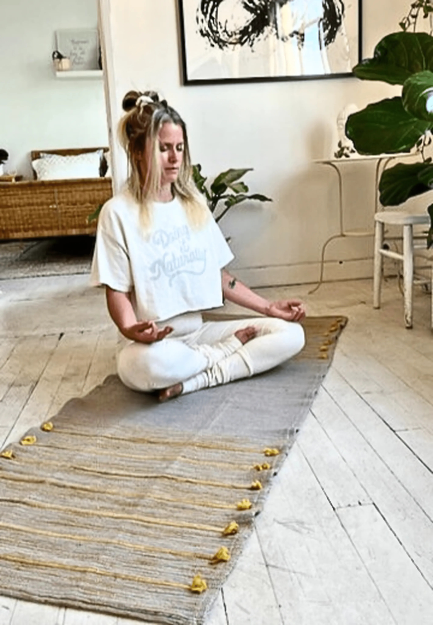 Organic Yoga Mat--Badri Sama [Vetiver + Wild Turmeric + Pomegranate]