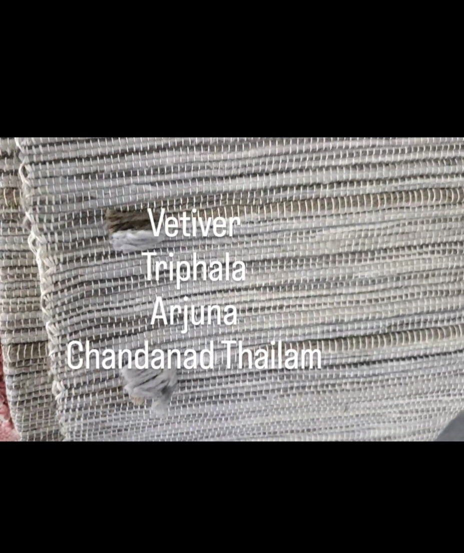 Organic Yoga Mat--Eka Arjuna [Vetiver + Triphala + Arjuna + Chandanadi Thailam]