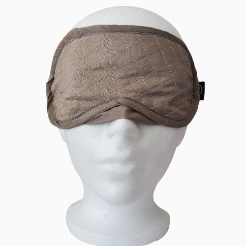 Silk Eye Mask - Grey [Vetiver, Arjuna, Triphala]