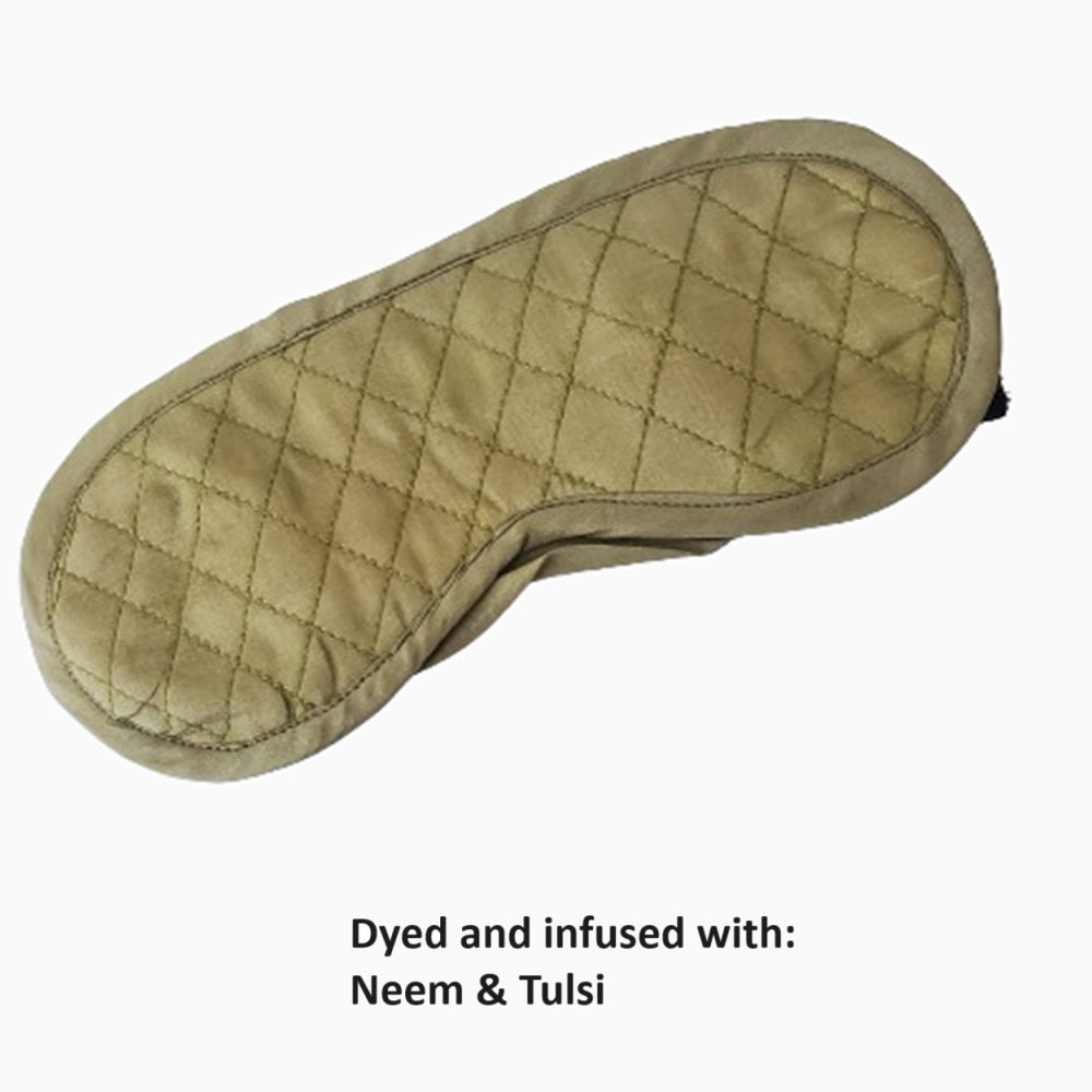Silk Eye Mask - Olive [Neem + Tulsi]